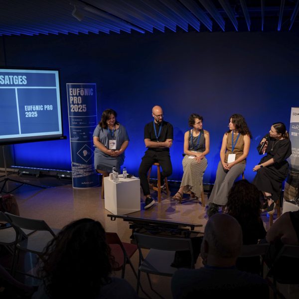 Marie Dumontier, Charlotte Benedetti, Heracles Papatheodorou i Clara Montero a Eufònic Pro